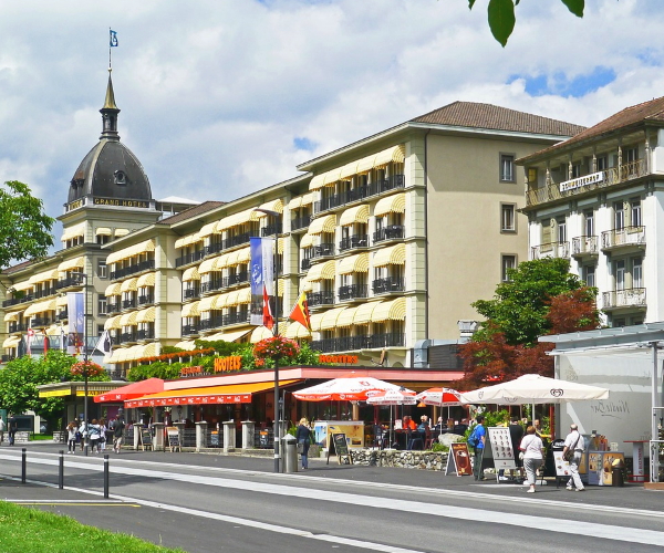 Interlaken, Schweiz, Stadtzentrum
